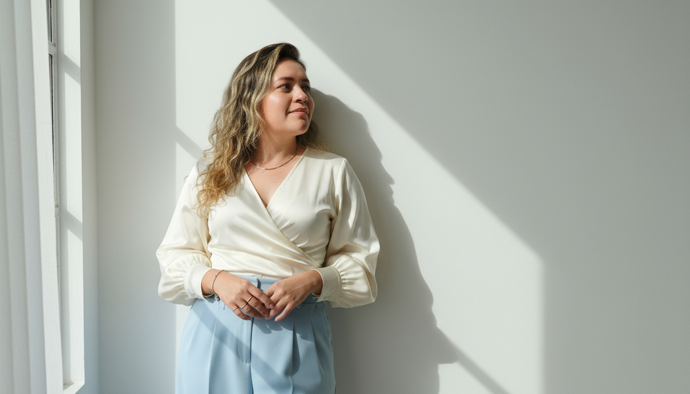 Ginna Vargas trabajando en investigación de mercados